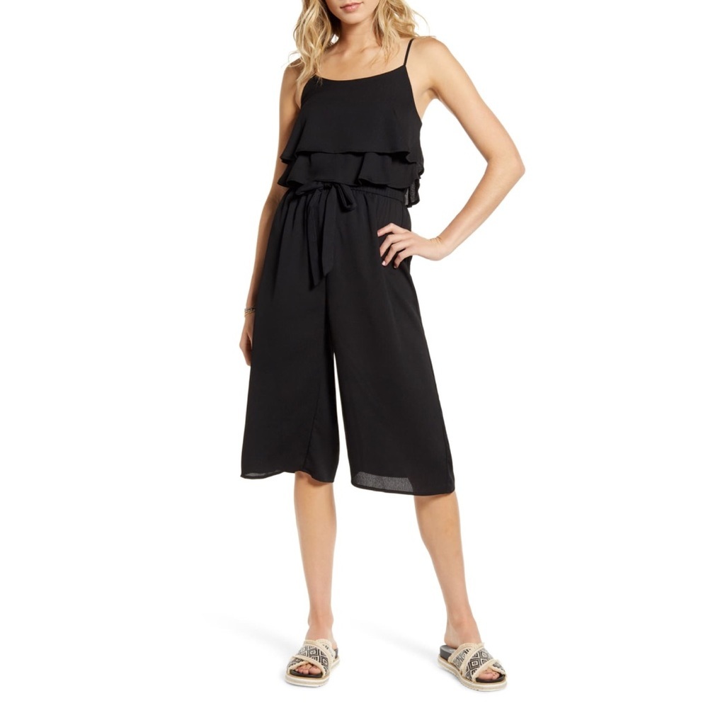One CLOTHING RUFFLE TIER CROP JUMPSUIT 💖IN STORES